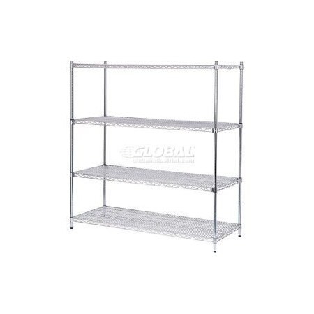 Nexel    Quick Adjust Poly-Z-Brite    Shelving 60W X 24D X 63H